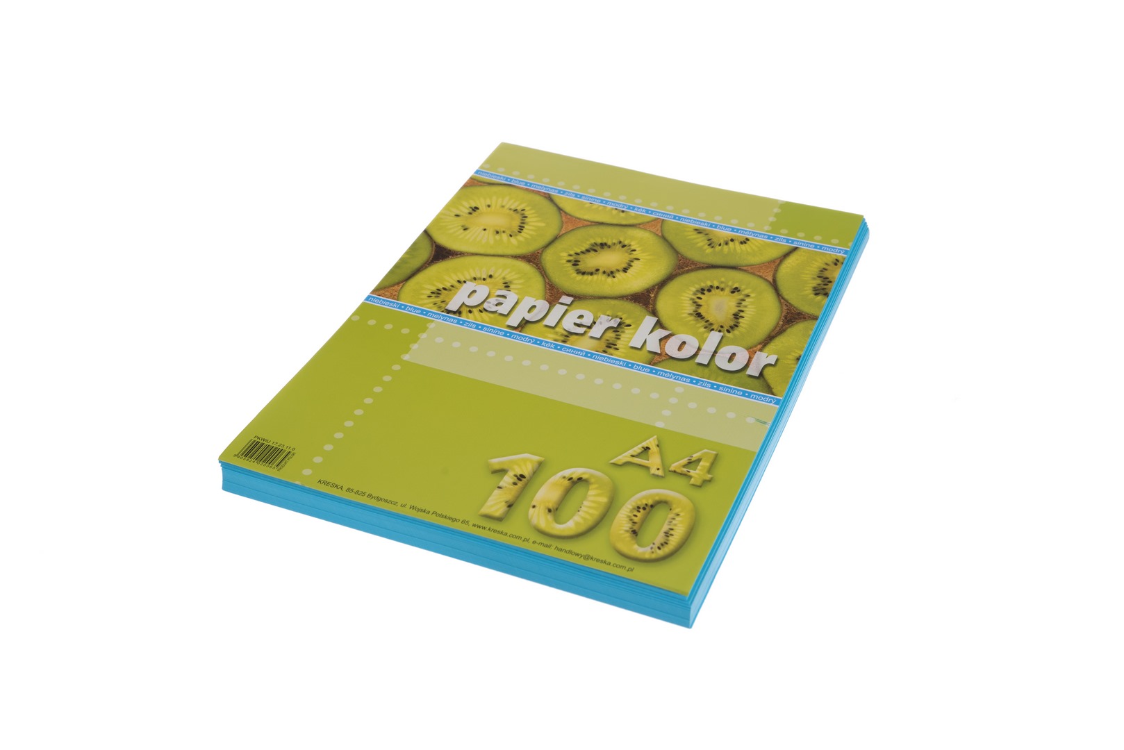 Papier ksero A4 80g 100ark. niebieski Kreska